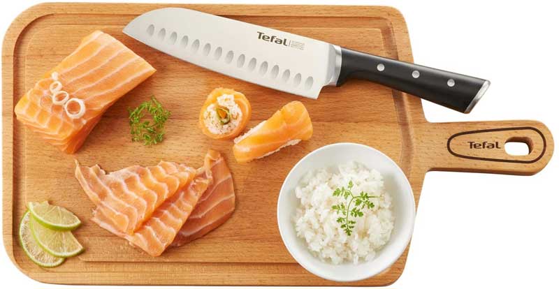Tefal Ice Force Stainless Steel Santoku Knife – 18cm, K2320614